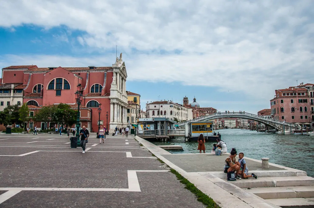 The area in front of Venezia Santa Lucia train station - Venice, Italy - rossiwrites.com
