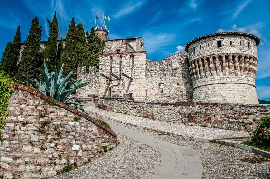 The castle on top of Cidneo Hill - Brescia, Italy - rossiwrites.com
