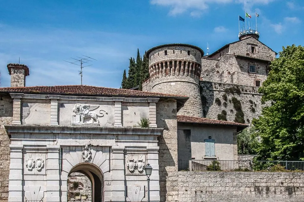 The monumental Venetian gate of the Castle - Brescia, Italy - rossiwrites.com