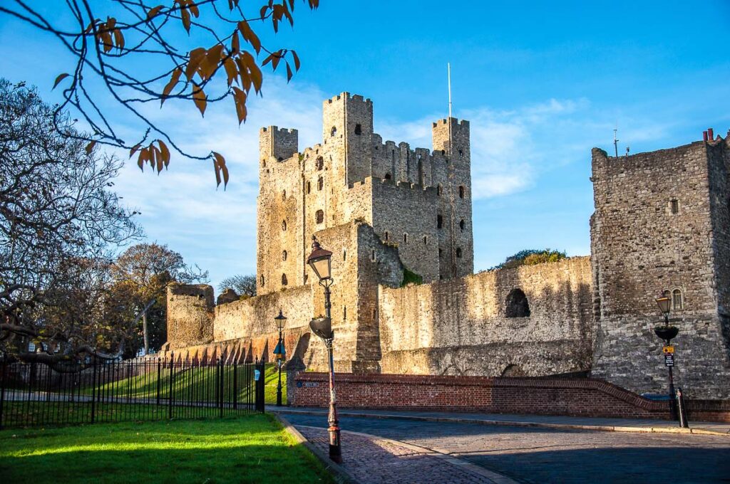 View of Rochester Castle - Kent, England - rossiwrites.com