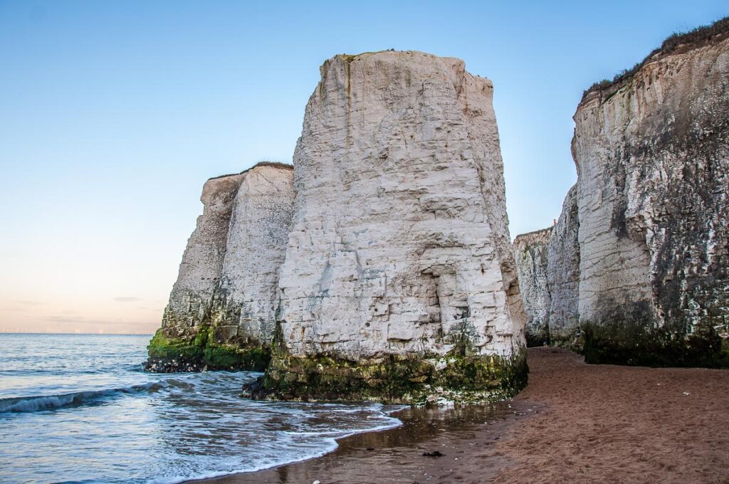 Chalk Stacks on Botany Bay - Kent, England - rossiwrites.com