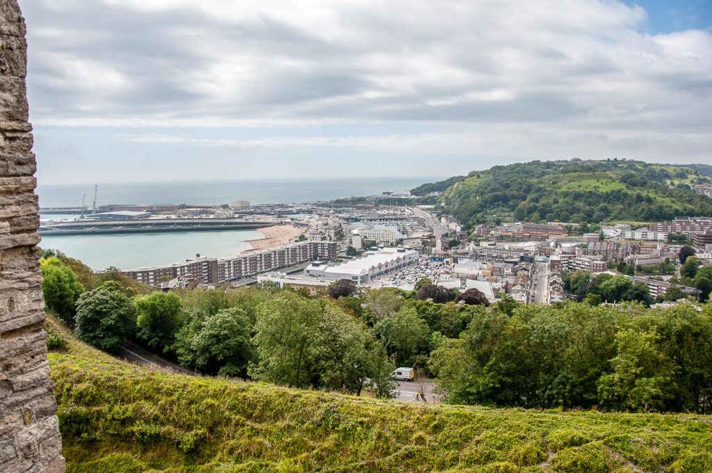 The Kentish town of Dover seen from Dover Castle - Kent, England - rossiwrites.com