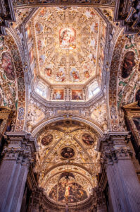 The frescoed dome - Basilica of Santa Maria Maggiore - Bergamo Upper City, Lombardy, Italy - rossiwrites.com