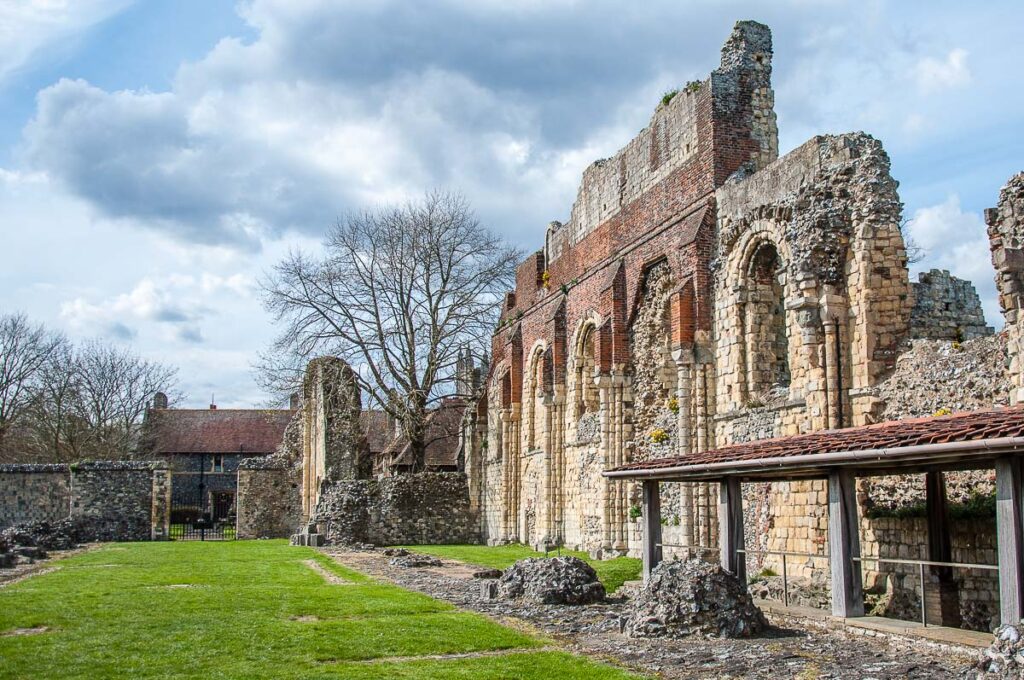 The ruins of St. Augustine Abbey - Canterbury, Kent, England - rossiwrites.com
