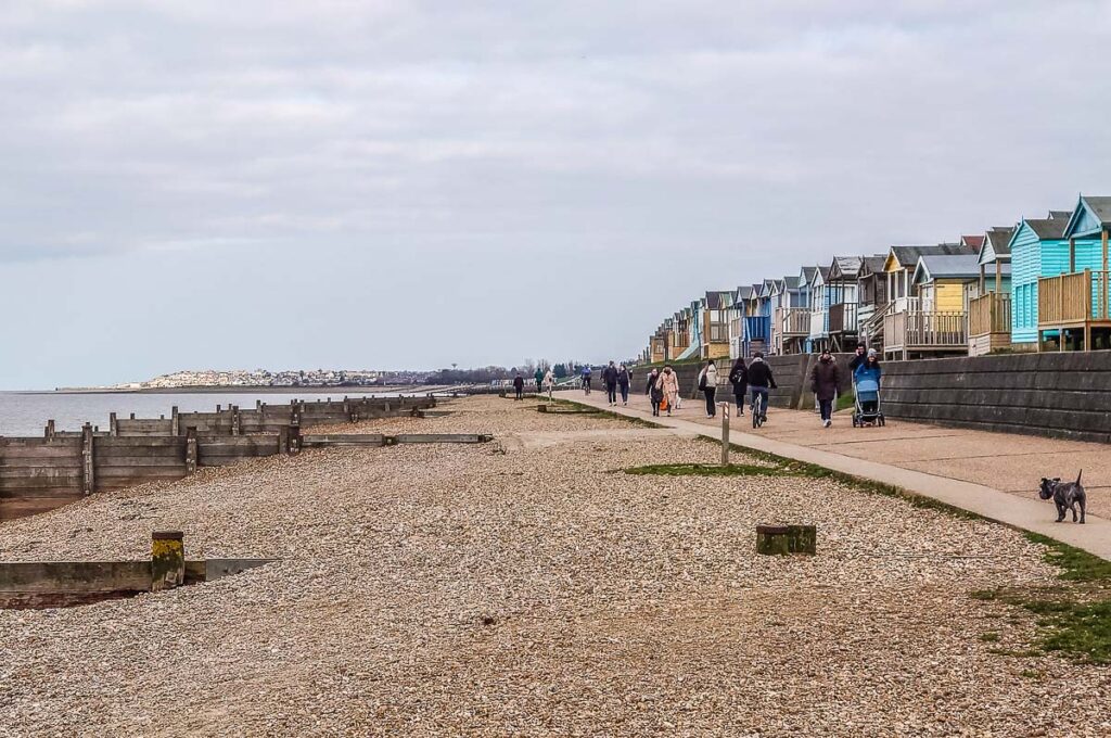 The seaside path connecting Whitstable to Herne Bay - Kent, England - rossiwrites.com