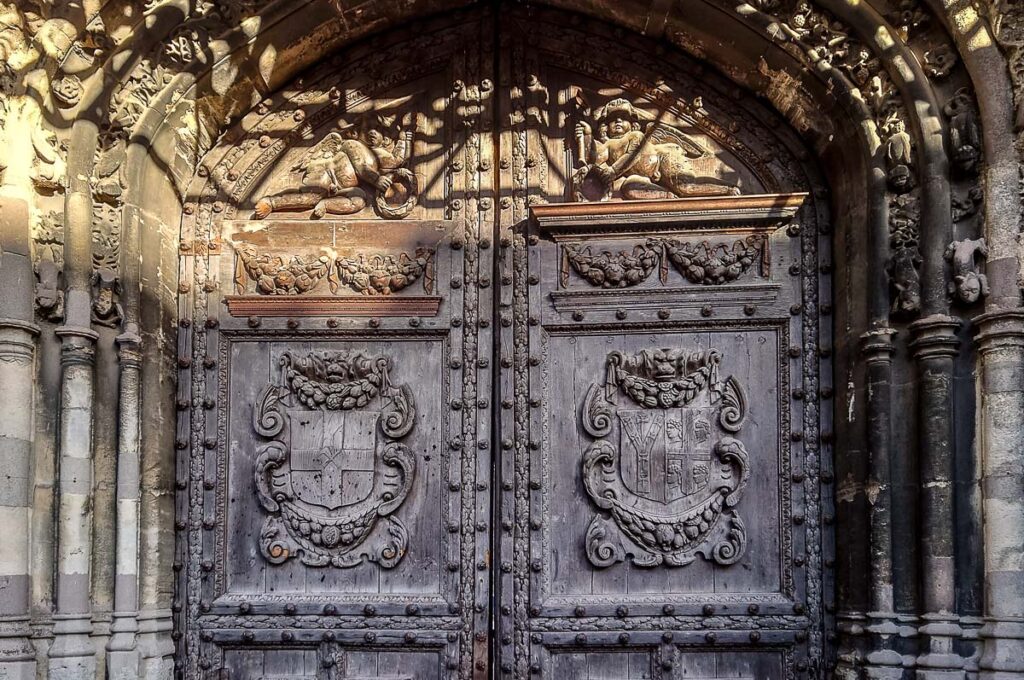 The wooden gate of Canterbury Cathedral - Kent, England - rossiwrites.com