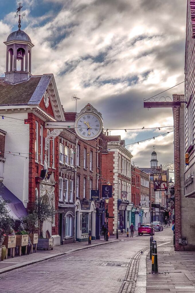 View of Rochester High Street, England - rossiwrites.com
