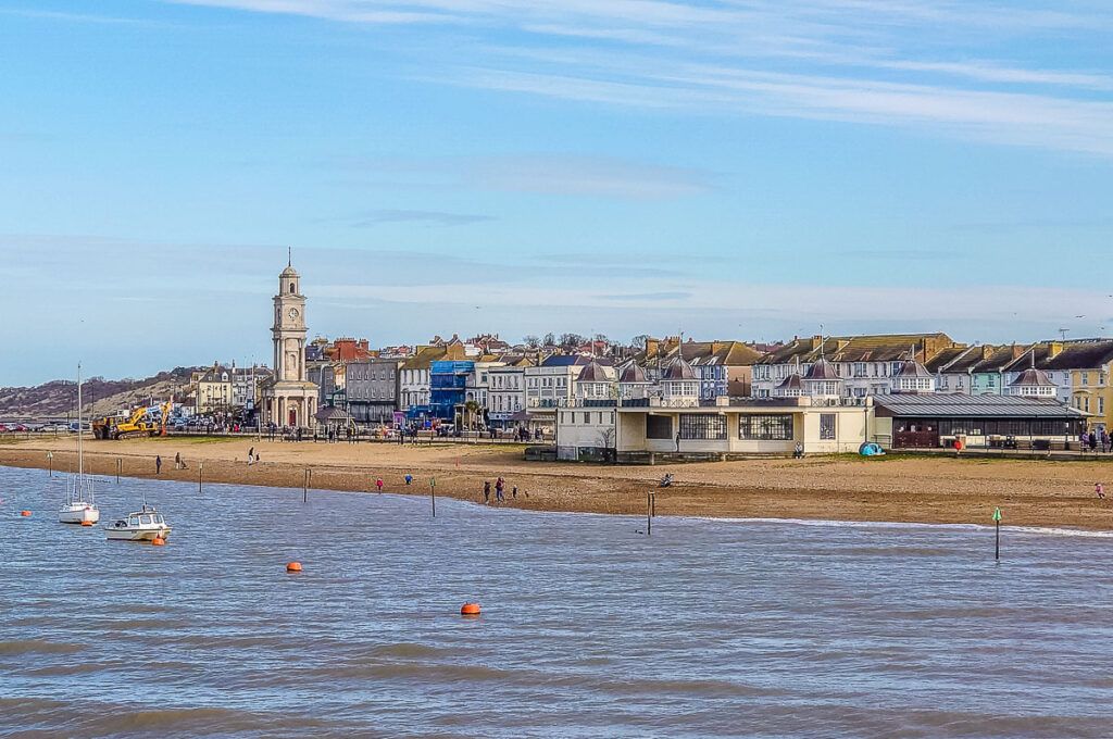 View of the town of Herne Bay - Kent, England - rossiwrites.com
