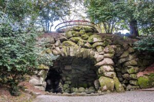 A grotto in the park behind the Sanctuary of Bom Jesus do Monte - Braga, Portugal - rossiwrites.com