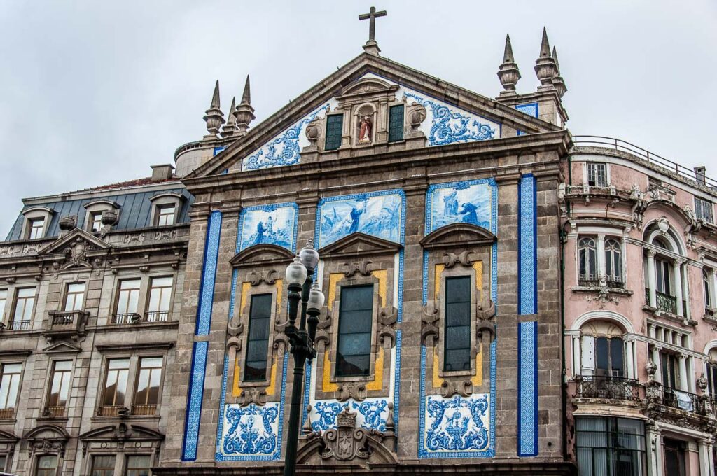 Historic church covered with azulejos - Porto, Portugal - rossiwrites.com