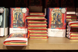 Shelf with books in the historic Livraria Lello & Irmao - Porto, Portugal - rossiwrites.com