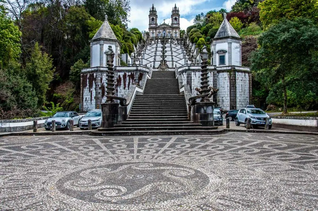 The Stairway of the Five Sense leading to the Sanctuary of Bom Jesus do Monte - Braga, Portugal - rossiwrites.com