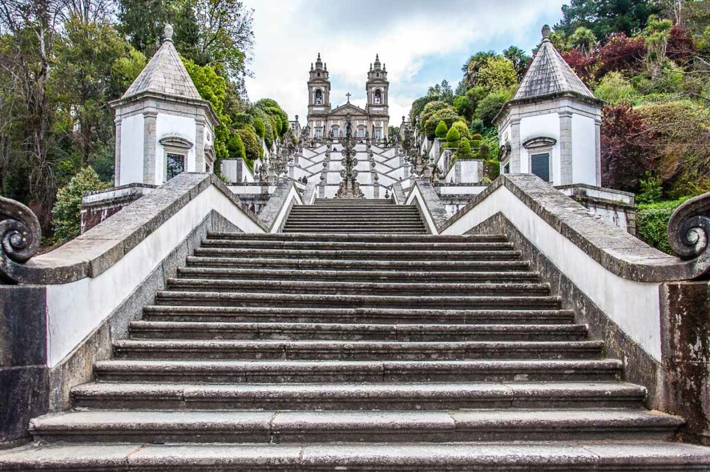 The Sanctuary of Bom Jesus do Monte with the famous Baroque stairway - Braga, Portugal - rossiwrites.com