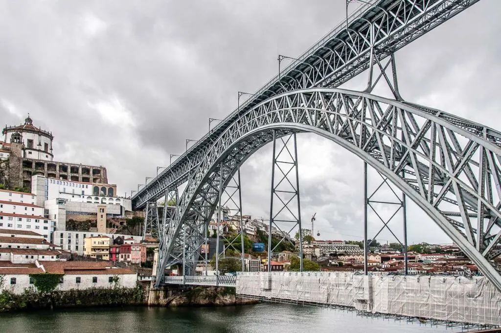 The historic Dom Luis I Bridge - Porto, Portugal - rossiwrites.com