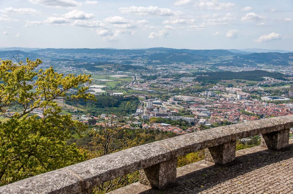 The view from the Sanctuary of Penha on the Serra da Penha - Guimaraes, Portugal - rossiwrites.com