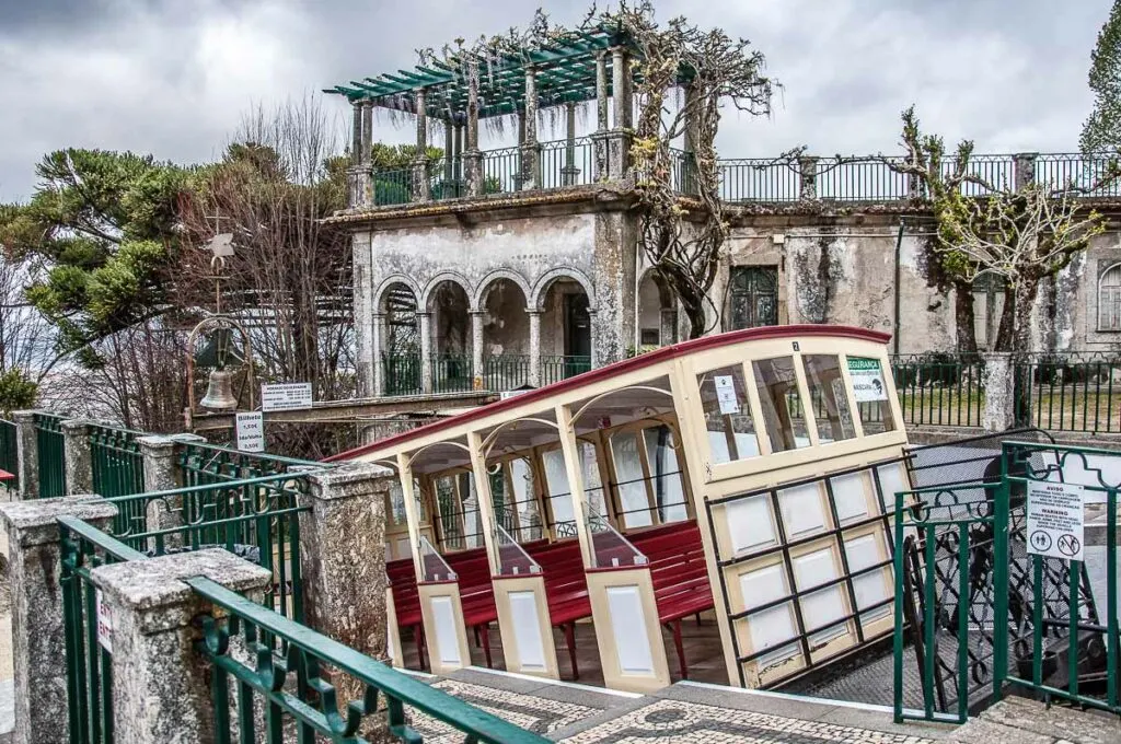 The water-operated funicular - Sanctuary of Bom Jesus do Monte - Braga, Portugal - rossiwrites.com
