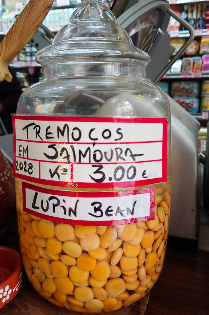 Traditional snack - lupin beans - tremocos - Porto, Portugal - rossiwrites.com