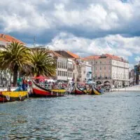 Canal Central with traditional moliceiro boats - Aveiro, Portugal - rossiwrites.com