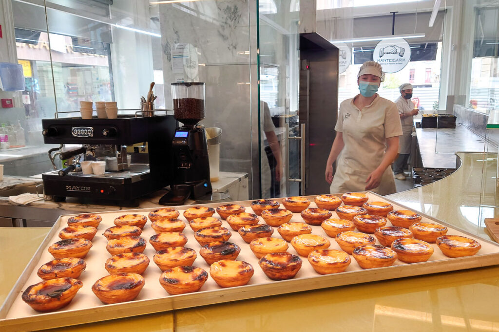 Freshly baked pasteis de nata - Porto, Portugal - rossiwrites.com