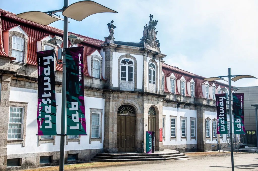 The facade of Centro Cultural Vila Flor - Guimaraes, Portugal - rossiwrites.com