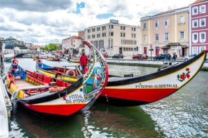 Traditional moliceiro and mercantel boats - Aveiro, Portugal - rossiwrites.com