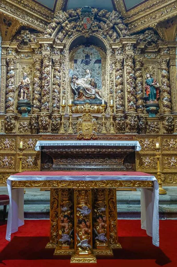 A lavishly decorated chapel in the Cathedral - Braga, Portugal - rossiwrites.com
