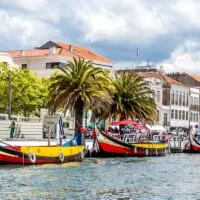 Canal Central with traditional moliceiro boats - Aveiro, Portugal - rossiwrites.com