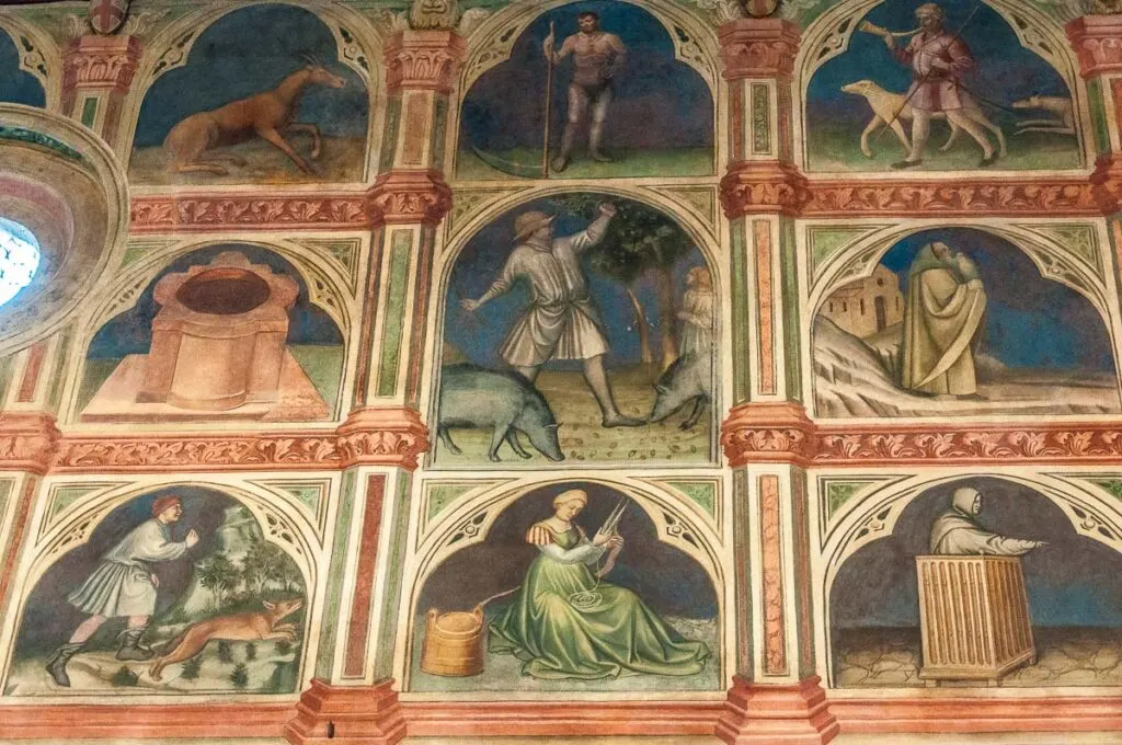 Detail from the Labours of the Months in Palazzo della Ragione - Padua, Italy - rossiwrites.com