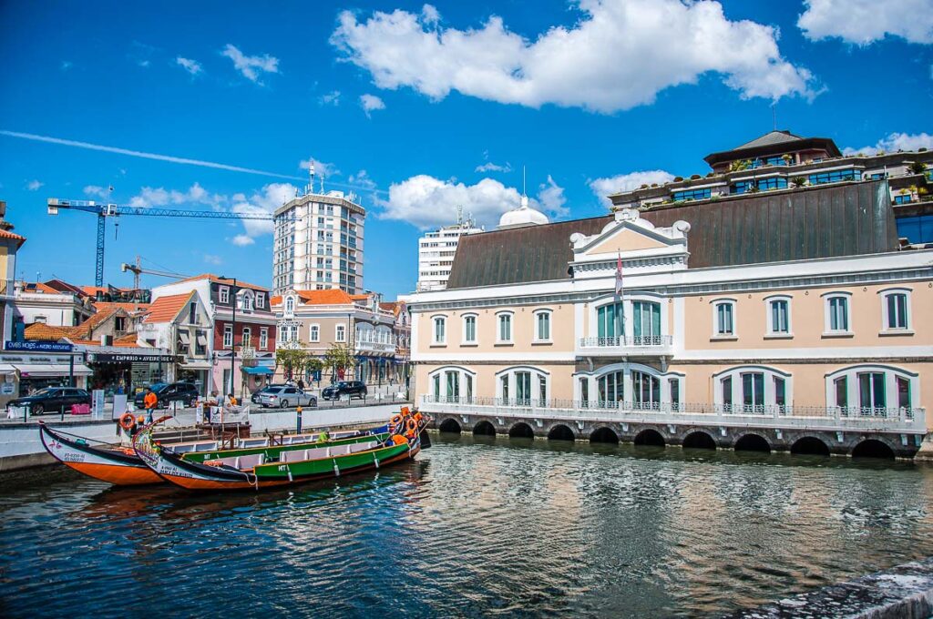 The Old Captaincy with traditional moliceiro boats - Aveiro, Portugal - rossiwrites.com