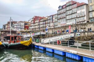 The starting point on Cais da Ribeira for the Six Bridges River Cruises - Porto, Portugal - rossiwrites.com