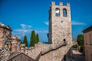 The tower of the medieval castle - Desenzano del Garda, Italy - rossiwrites.com