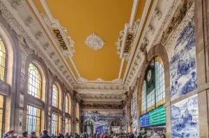 The vestibule of the historic Sao Bento Train Station - Porto, Portugal - rossiwrites.com