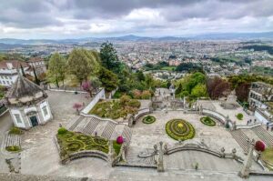 The view from the bell tower of the Sanctuary of Bom Jesus do Monte - Braga, Portugal - rossiwrites.com