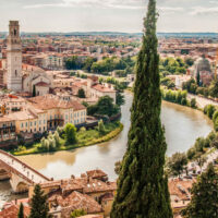 Panoramic view of Verona from Castel San Pietro - Verona, Italy - rossiwrites.com