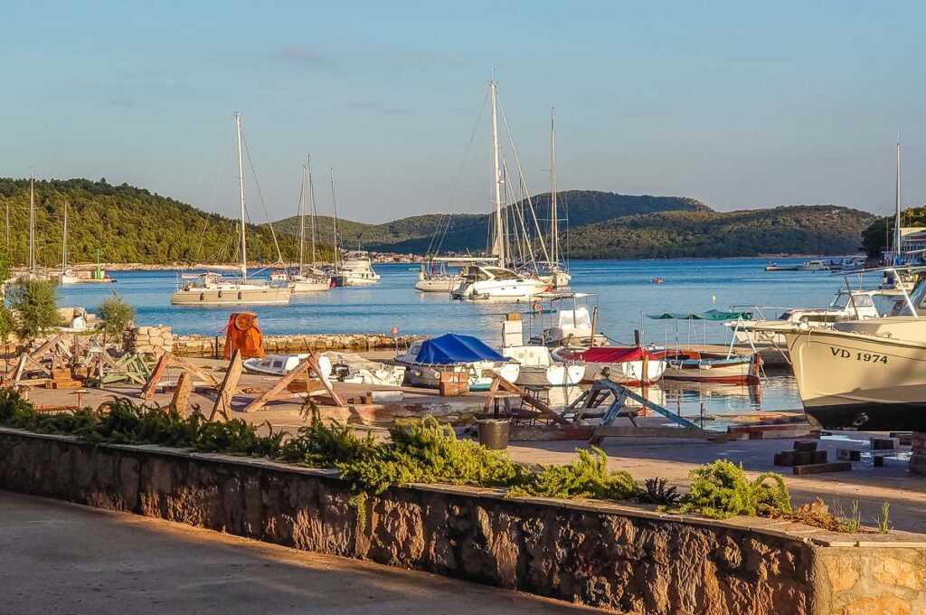 A harbour on the island of Prvic in the Sibenik Archipelago - Dalmatia, Croatia - rossiwrites.com