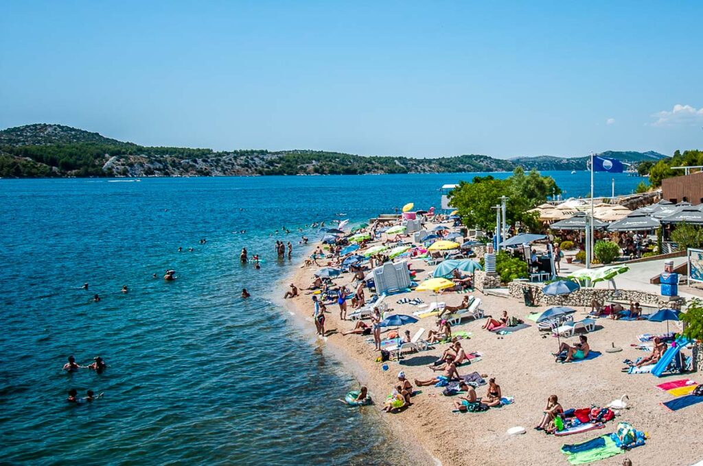 Banj Beach - Sibenik, Croatia - rossiwrites.com