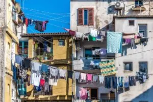 Clotheslines in Pula - Istria, Croatia - rossiwrites.com