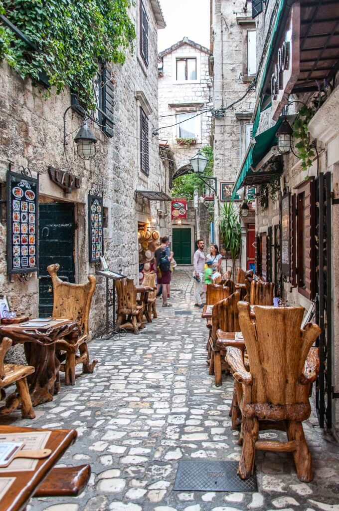 Restaurant in the old town - Trogir, Croatia - rossiwrites.com