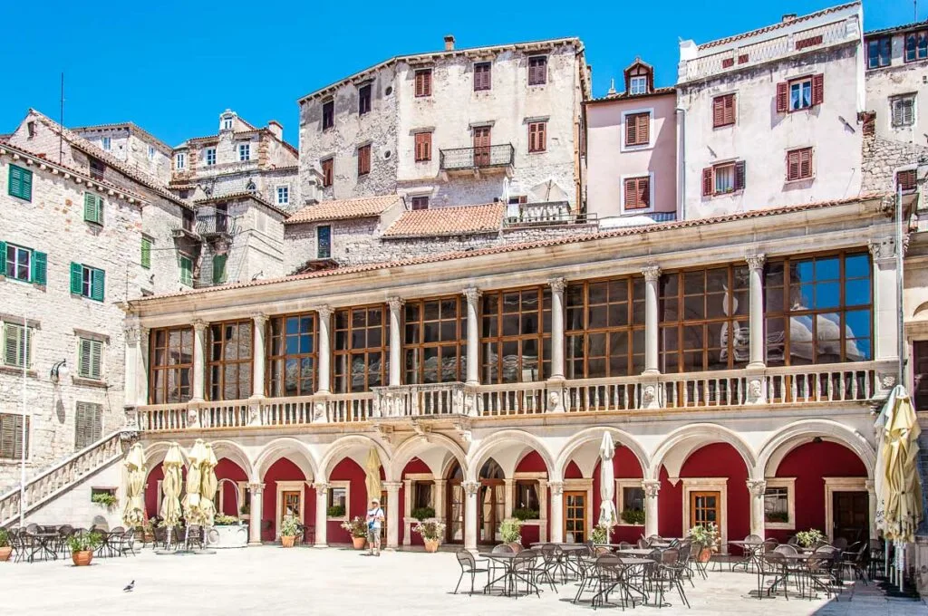 The City Hall on the main square in the historic centre - Sibenik, Croatia - rossiwrites.com