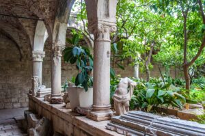 The cloister of the Monastery of St. Dominic - Trogir, Croatia - rossiwrites.com