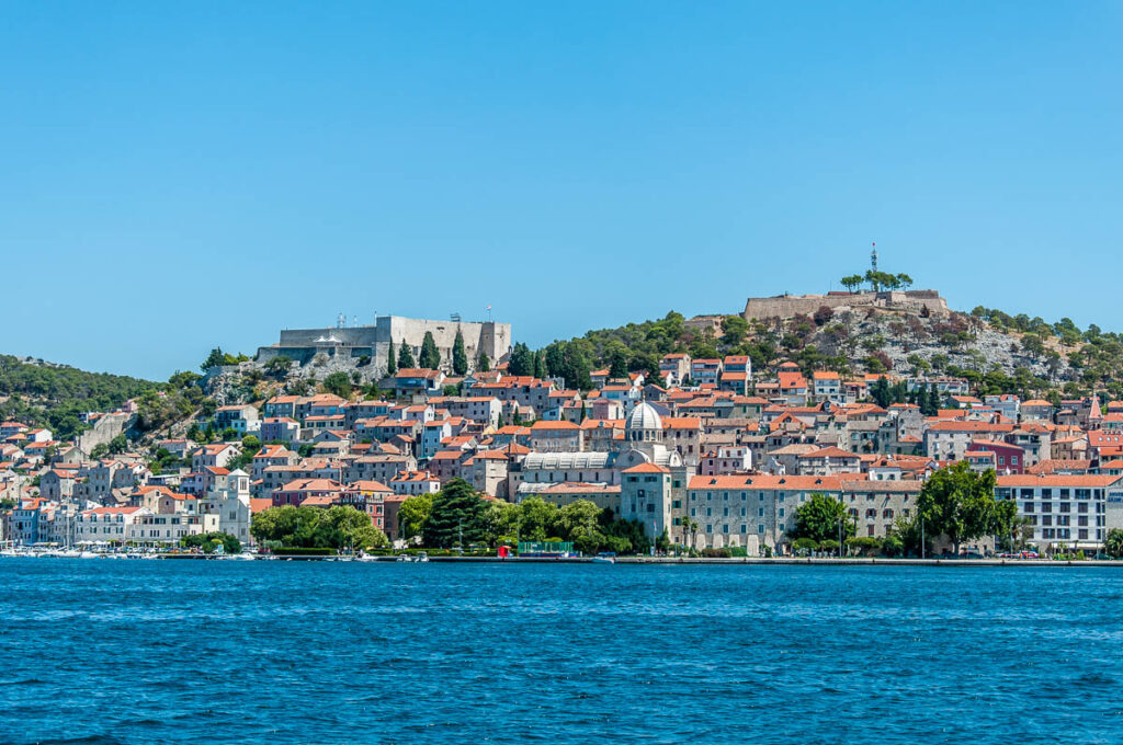 The historic centre seen from the enclosed bay - Sibenik, Croatia - rossiwrites.com