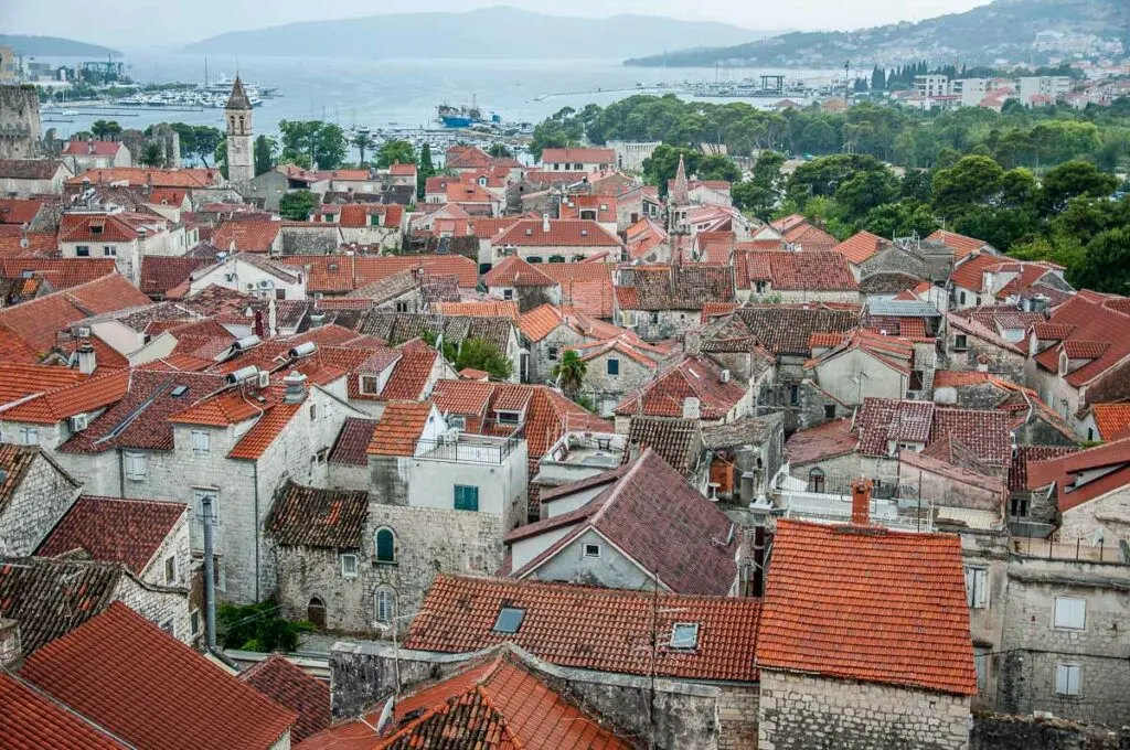 The red rooftops of the old town - Trogir, Croatia - rossiwrites.com