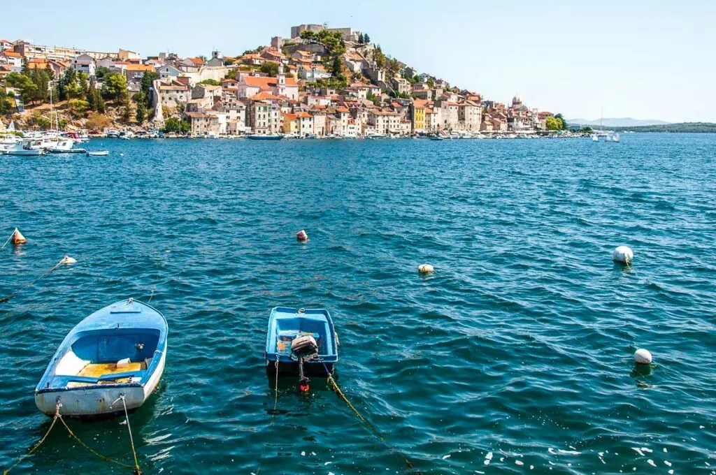View of the town of Sibenik - Dalmatia, Croatia - rossiwrites.com