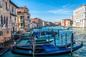 The Grand Canal with gondolas - Venice, Italy - rossiwrites.com