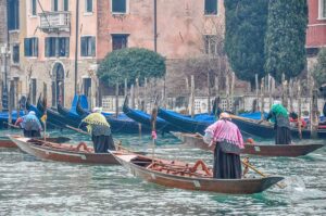 The regatta of the Befane on the Grand Canal - Venice, Italy - rossiwrites.com