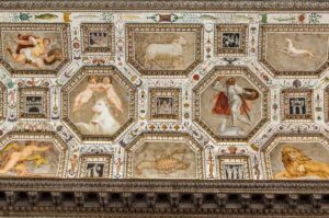 Frescoed ceiling in Palazzo Chiericati - Vicenza, Italy - rossiwrites.com