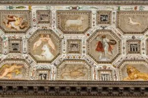 Frescoed ceiling in Palazzo Chiericati - Vicenza, Italy - rossiwrites.com