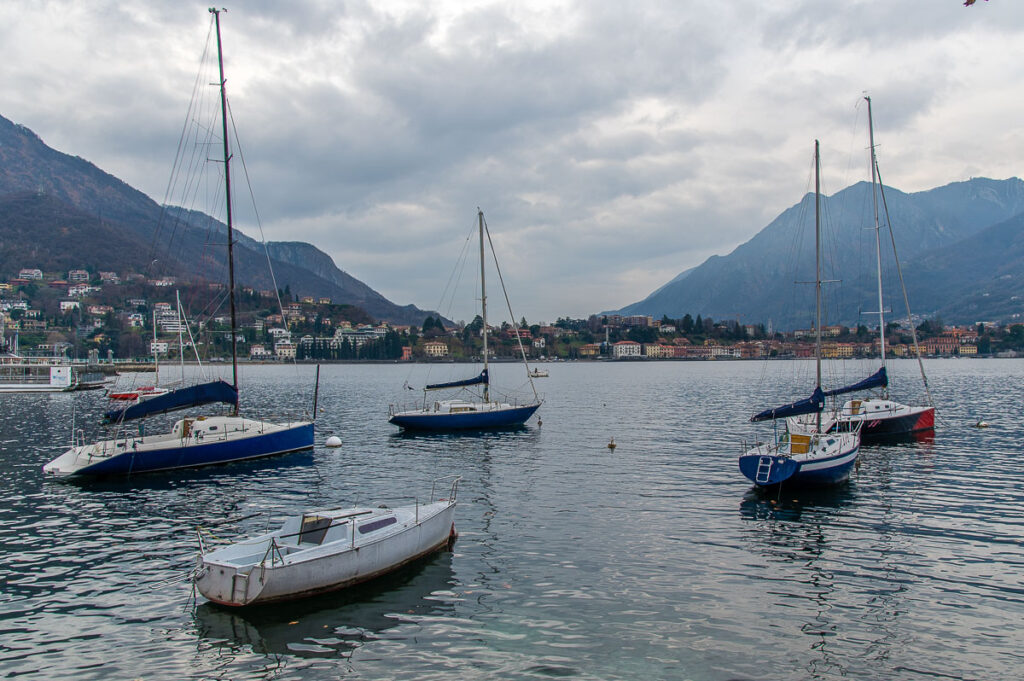 Boats in the harbour of the town of Lecco - Lake Como, Italy - rossiwrites.com