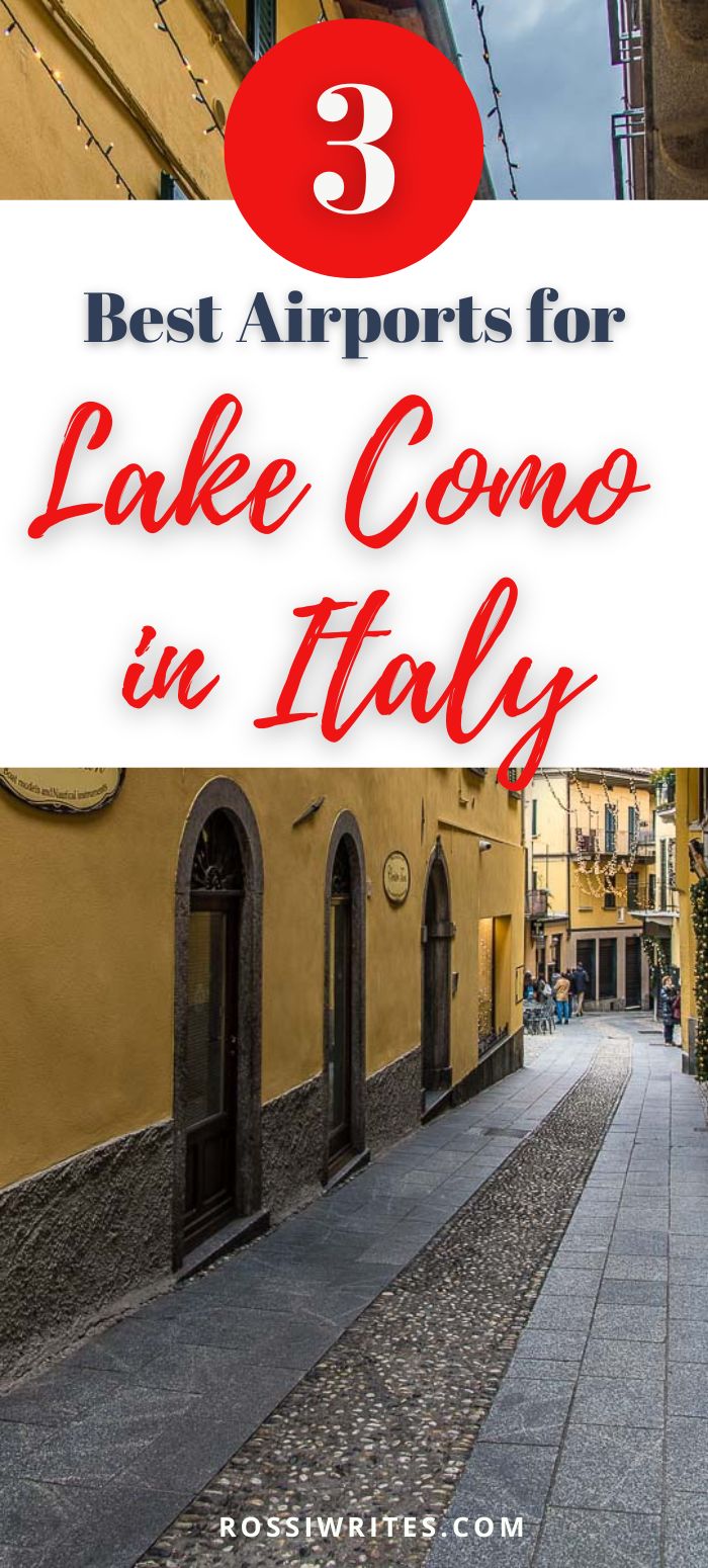 Pin Me - Nearest Airports to Lake Como, Italy - Transfer Options ...