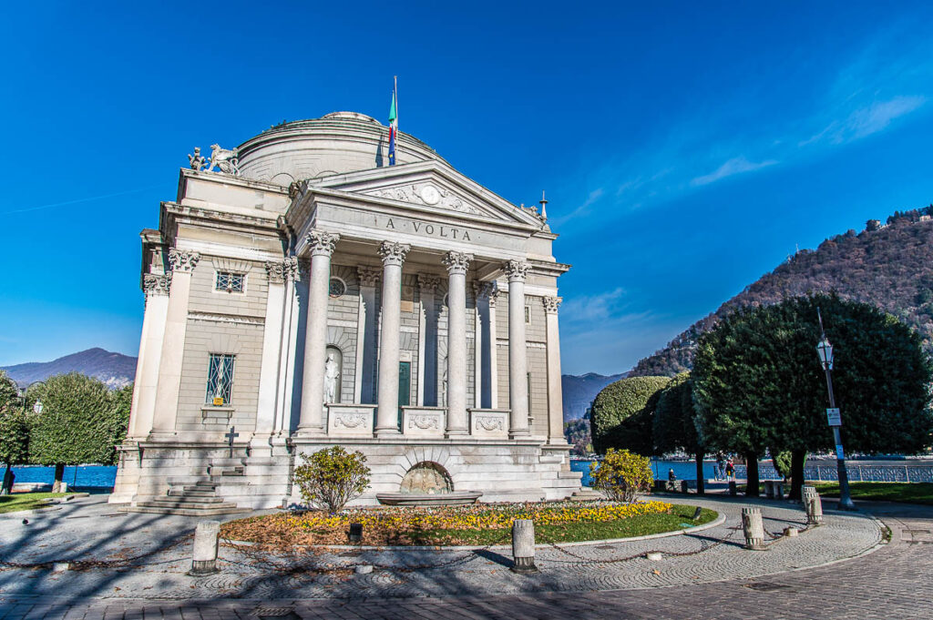 The Volta Temple - Tempio Voltiano - dedicated to Alessandro Volta in the town of Como - Lake Como, Italy - rossiwrites.com